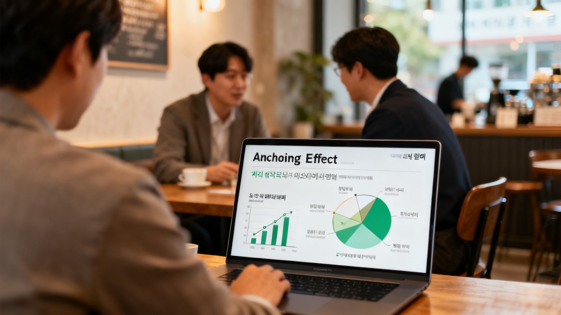 infographic illustrating anchoring effect on office price judgment